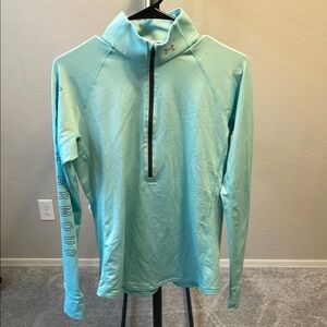 Under Armour Light Blue Quarter-Zip Track Top